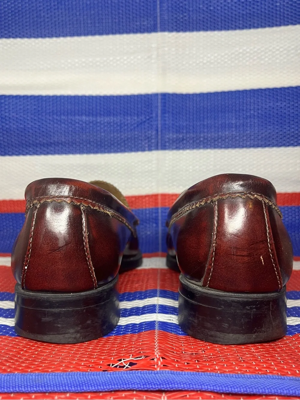 G. H. Bass Weejuns Jackie Tassel Kiltie Loafer Size 11 D Burgundy Dress Shoes - Picture 10 of 15